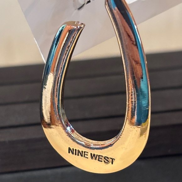 Nine West Gold Toned Teardrop Earrings - Picture 4 of 5